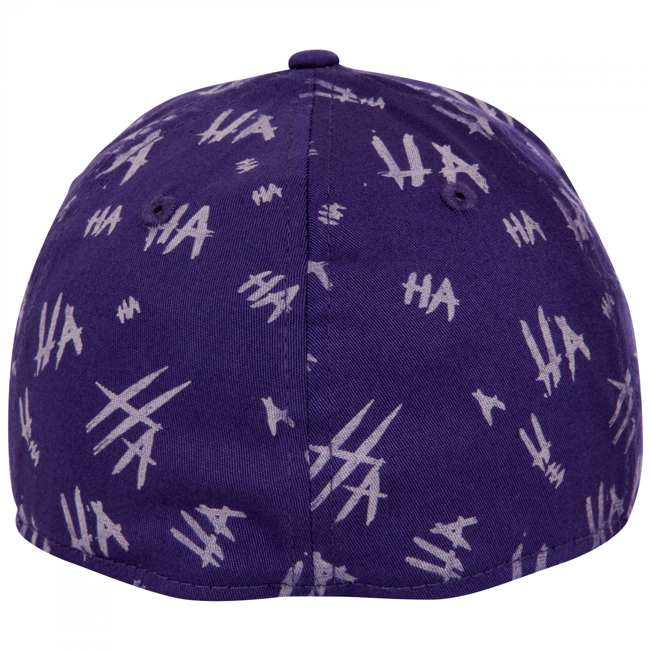 Joker Purple All Over HAHA 39Thirty Fitted New Era Hat
